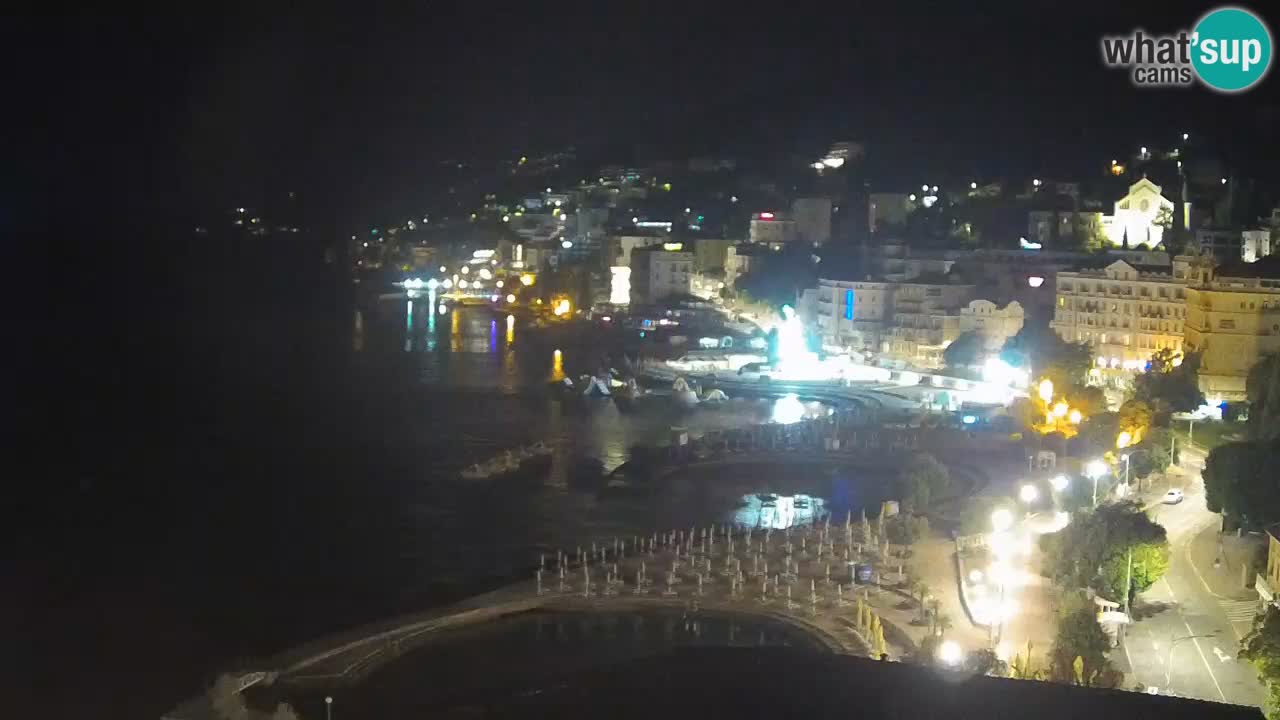 Opatija webcam – Panorama vom Hotel Milenij