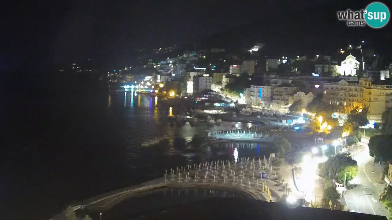 Opatija webcam – Panorama from the Hotel Milenij