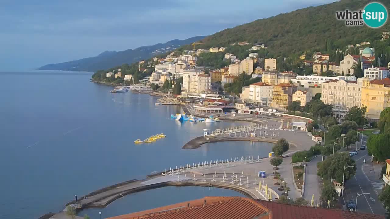 Opatija webcam – Panorama vom Hotel Milenij