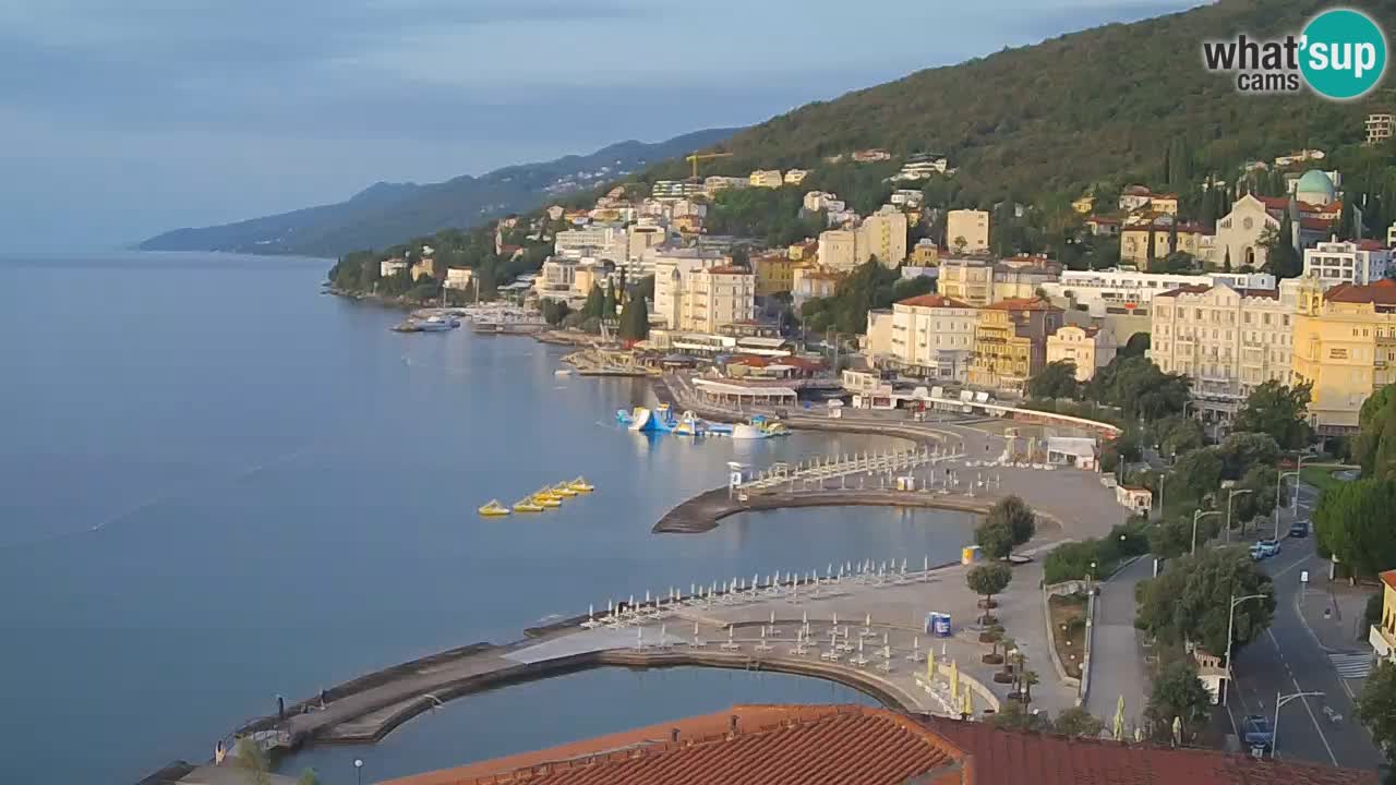 Opatija webcam – Panorama vom Hotel Milenij