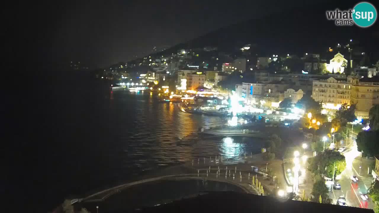 Opatija webcam – Panorama from the Hotel Milenij