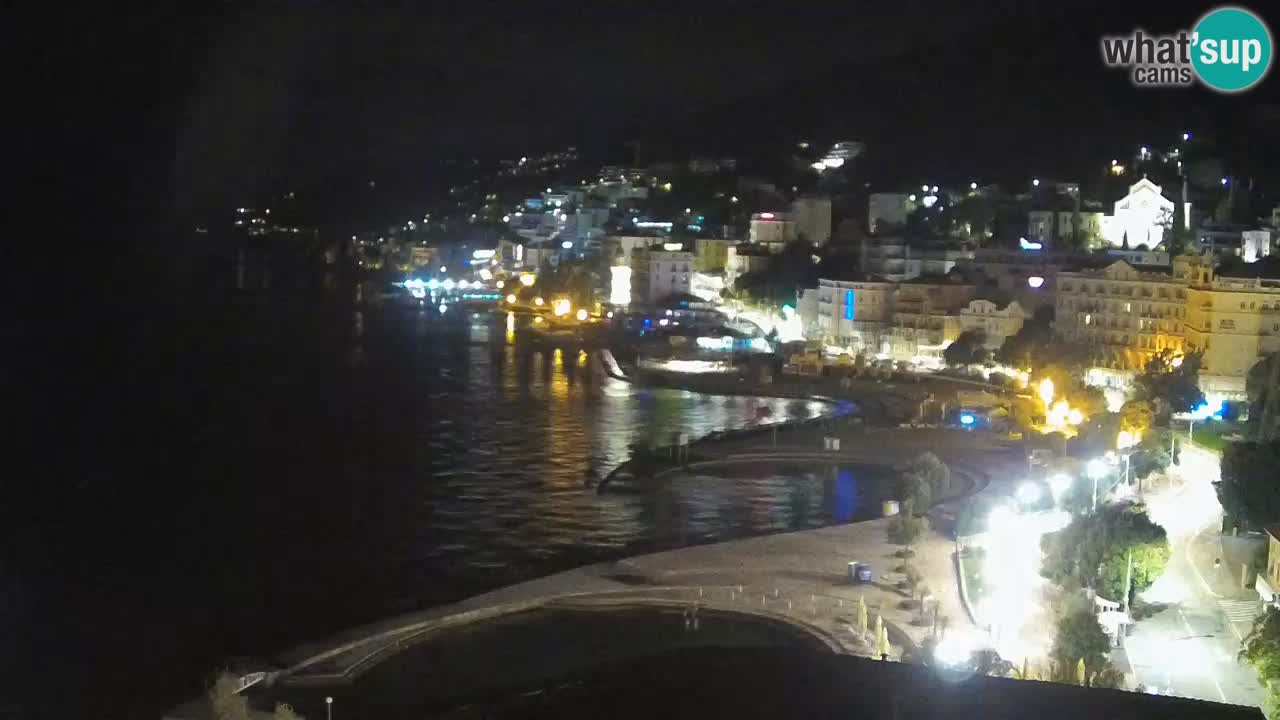 Opatija webcam – Panorama from the Hotel Milenij