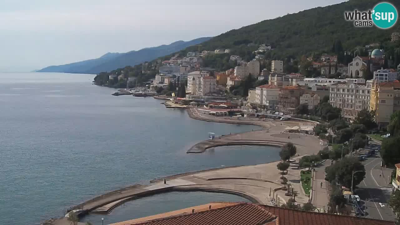 Opatija webcam – Panorama from the Hotel Milenij