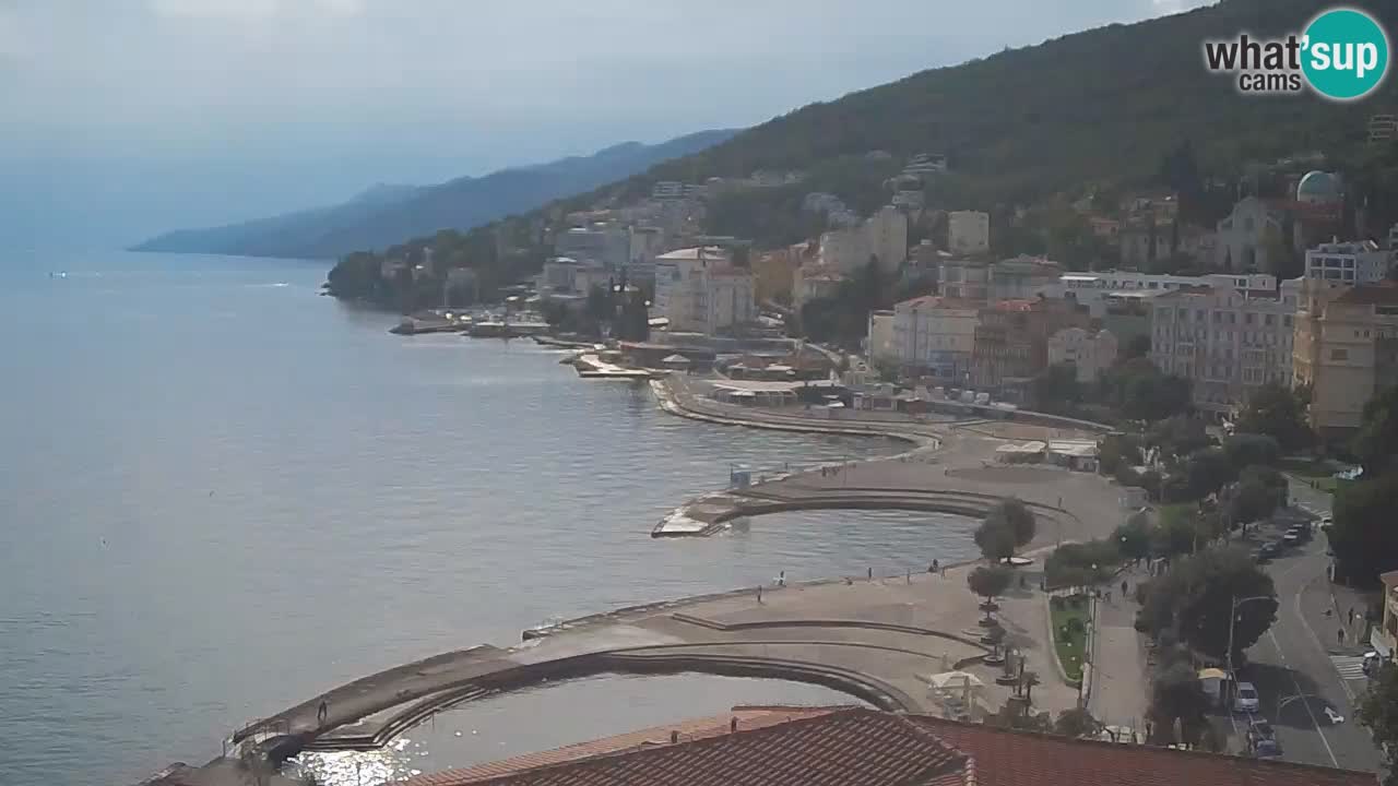 Opatija webcam – Panorama from the Hotel Milenij