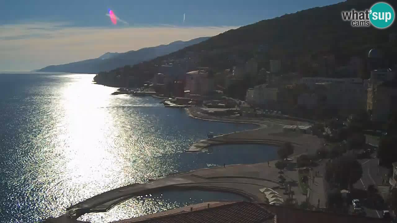 Opatija webcam – Panorama from the Hotel Milenij