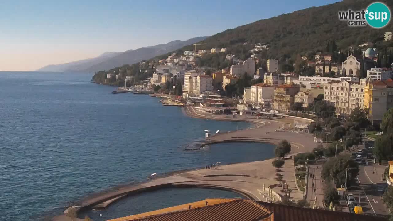 Abbazia webcam – Panorama dall’ Hotel Milenij