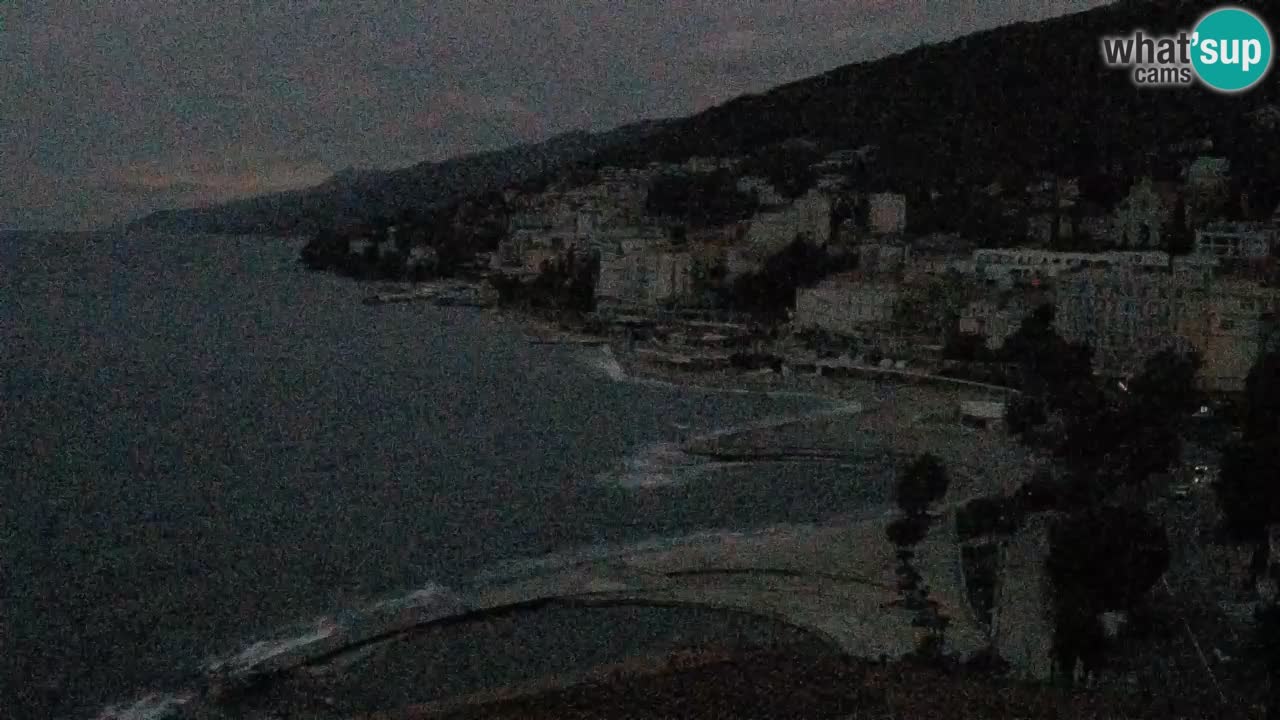 Opatija webcam – Panorama from the Hotel Milenij