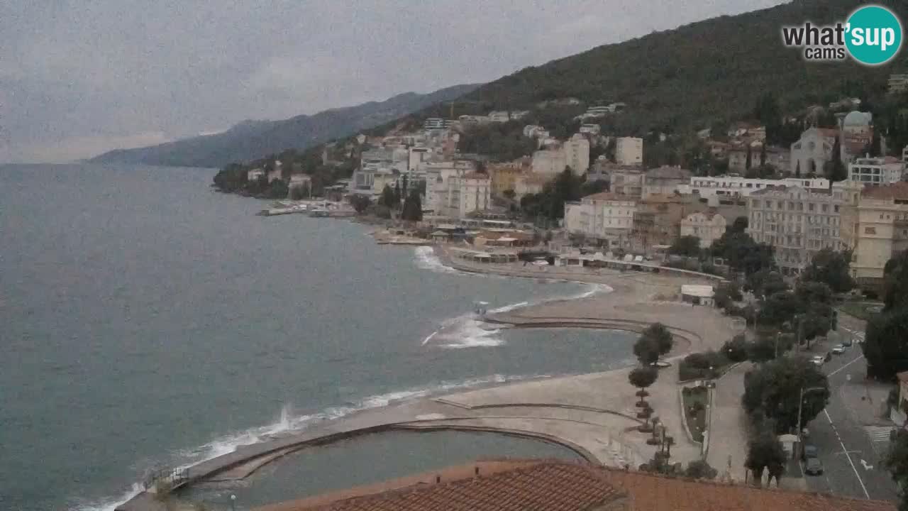 Opatija webcam – Panorama from the Hotel Milenij