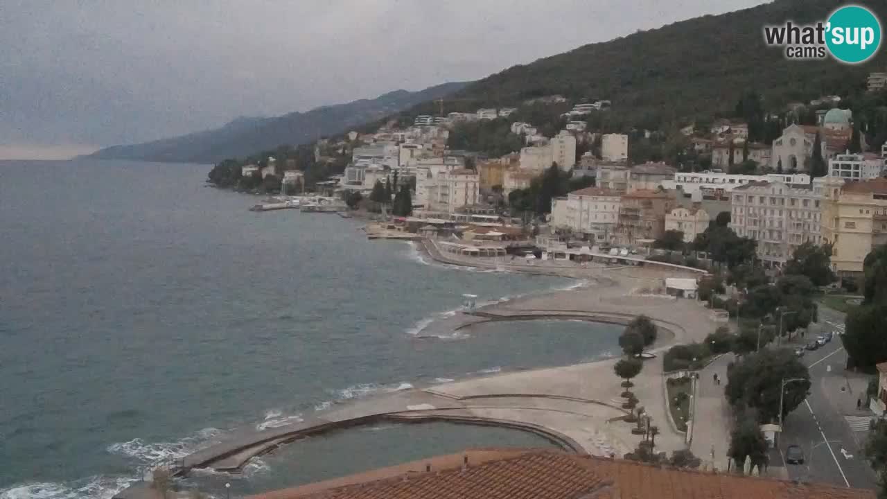 Opatija webcam – Panorama from the Hotel Milenij