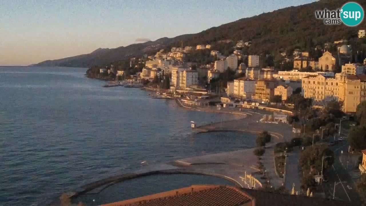 Opatija webcam – Panorama vom Hotel Milenij