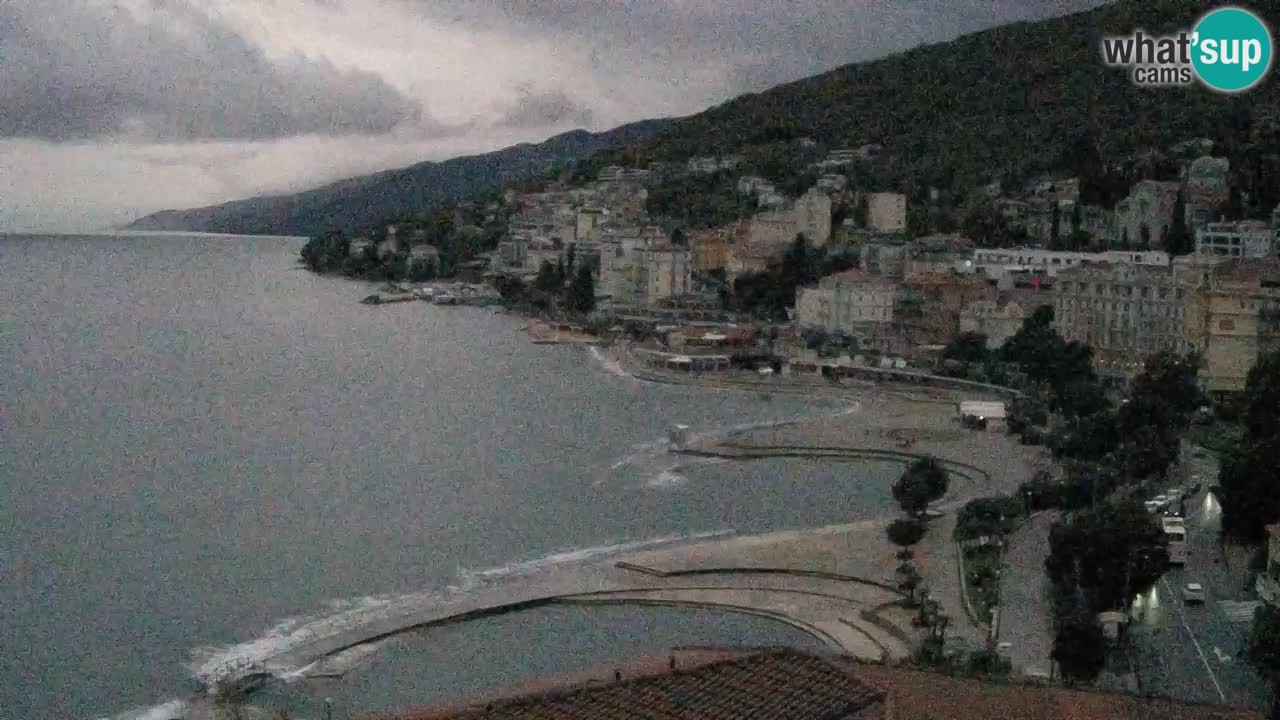 Opatija webcam – Panorama from the Hotel Milenij