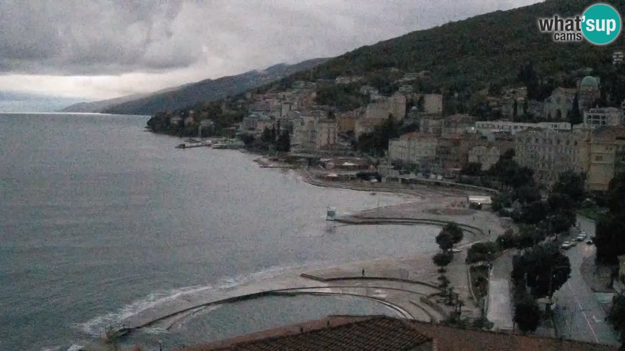 Opatija webcam – Panorama vom Hotel Milenij