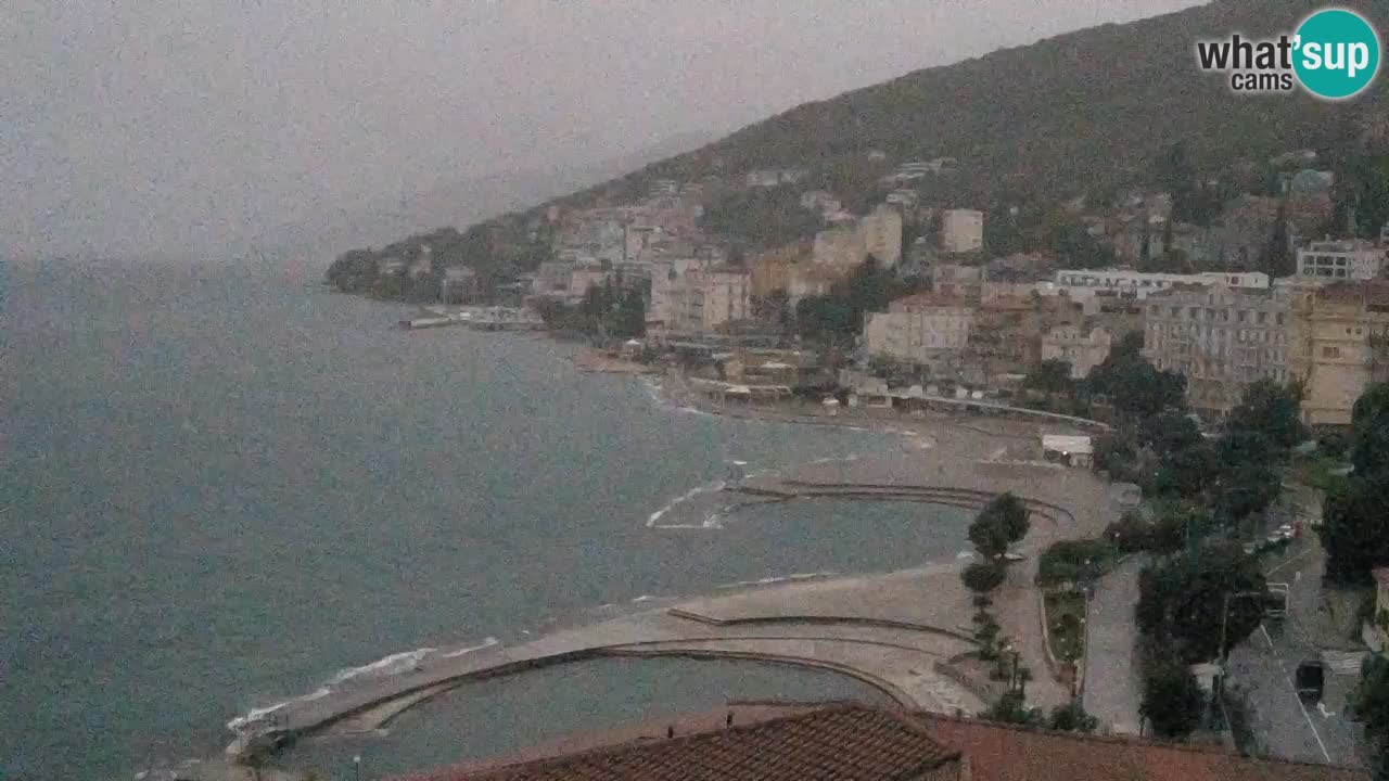 Opatija webcam – Panorama from the Hotel Milenij