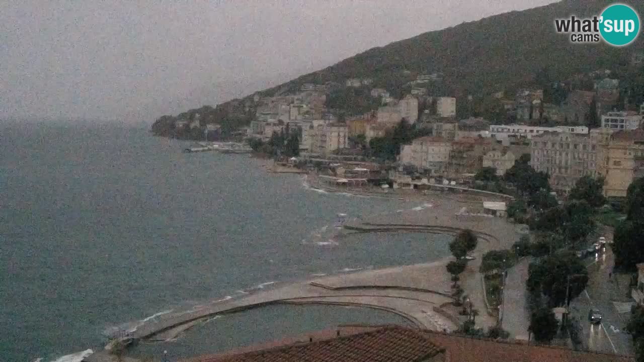 Opatija webcam – Panorama from the Hotel Milenij