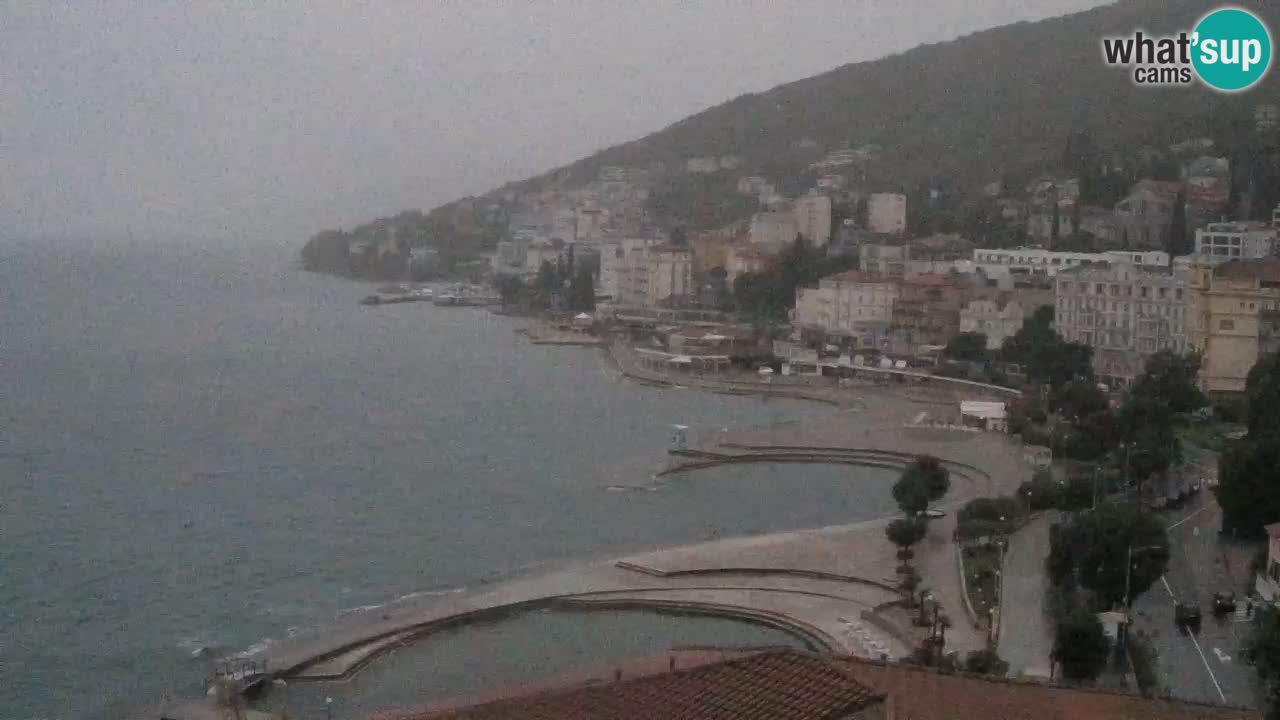 Opatija webcam – Panorama from the Hotel Milenij