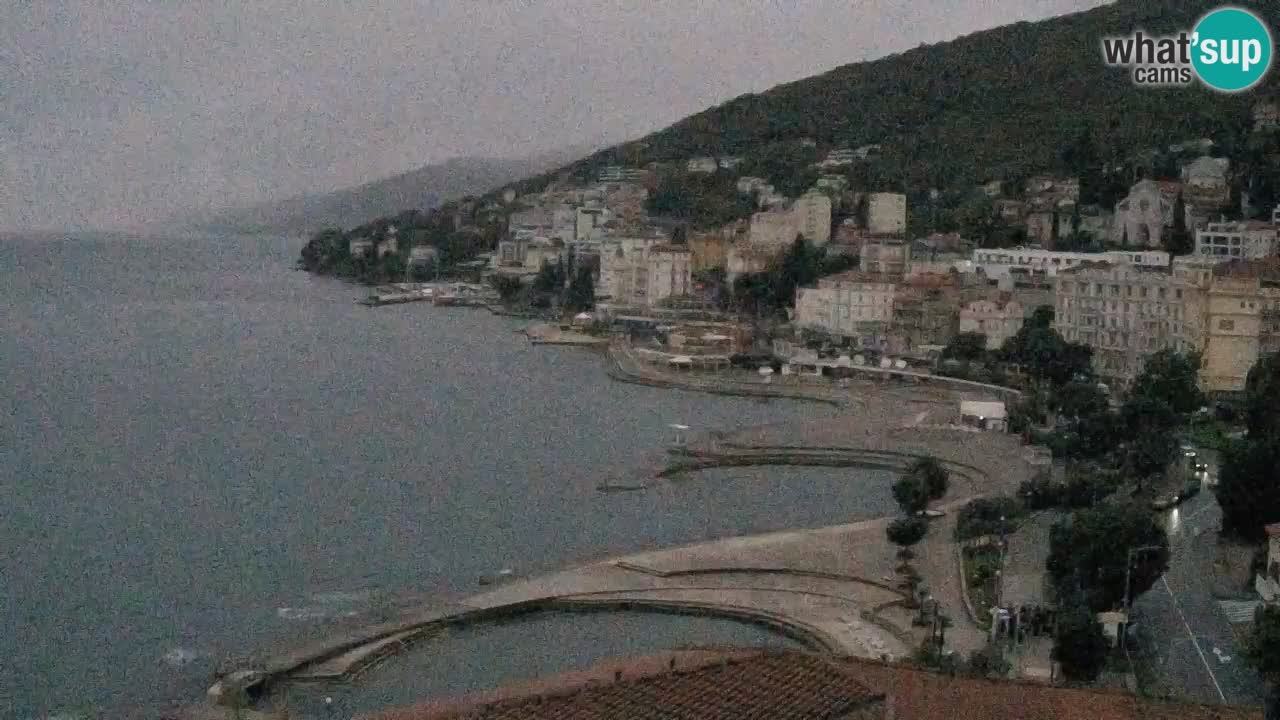 Opatija webcam – Panorama from the Hotel Milenij