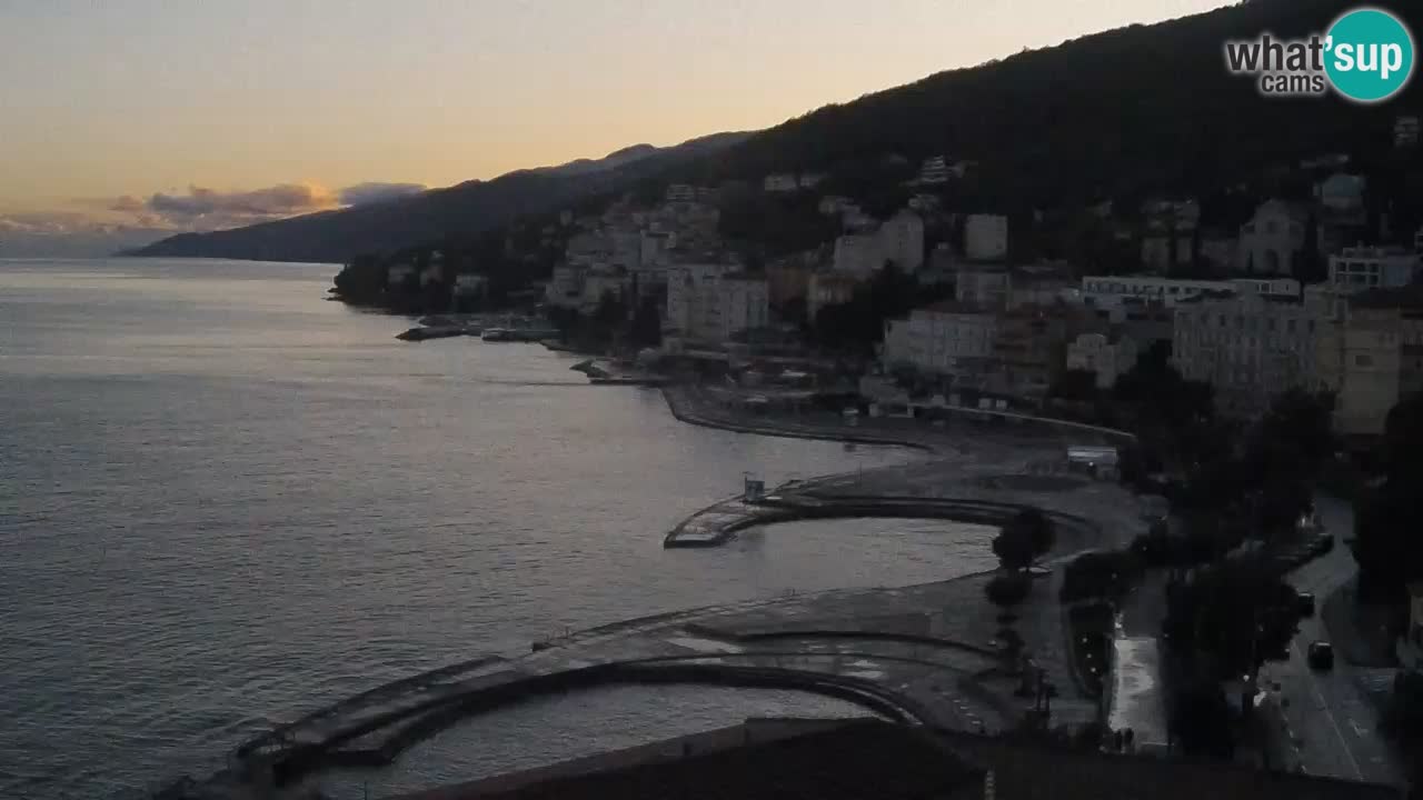 Opatija webcam – Panorama vom Hotel Milenij