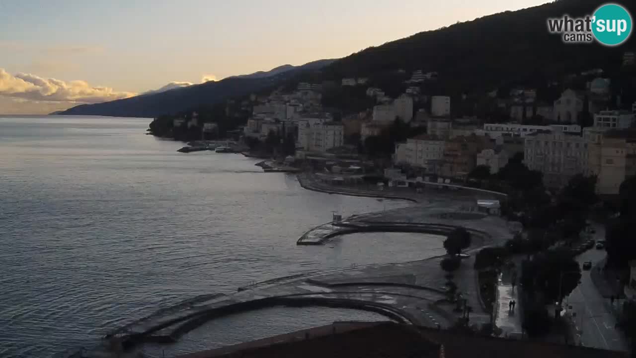 Opatija webcam – Panorama from the Hotel Milenij