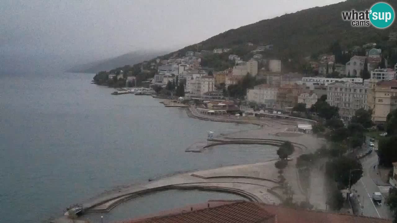 Opatija webcam – Panorama from the Hotel Milenij