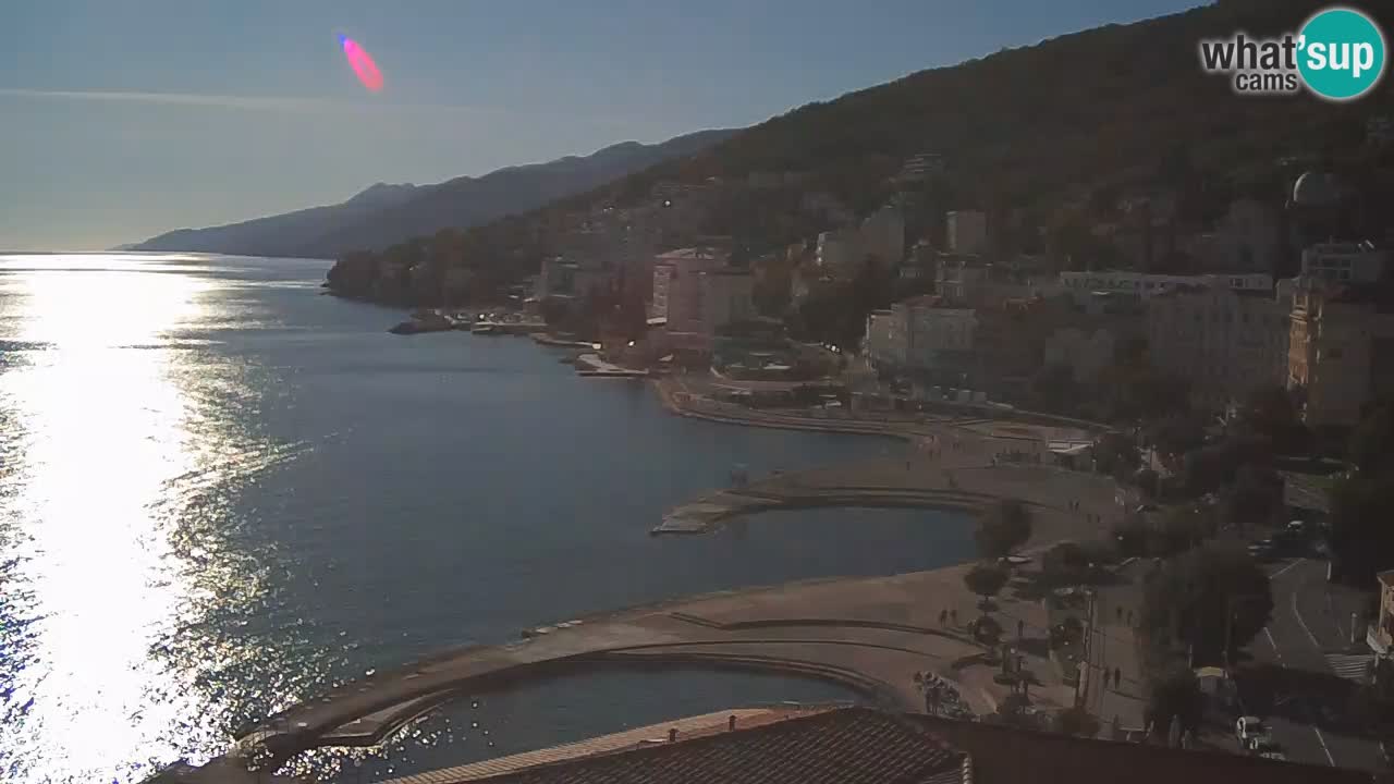 Opatija webcam – Panorama vom Hotel Milenij