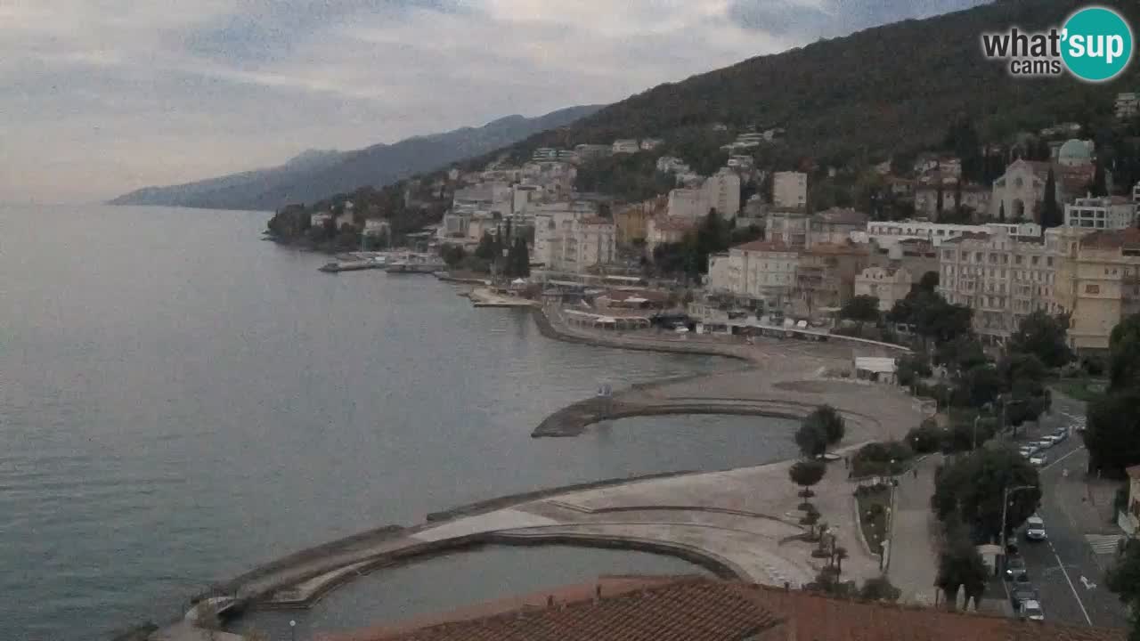 Opatija webcam – Panorama from the Hotel Milenij