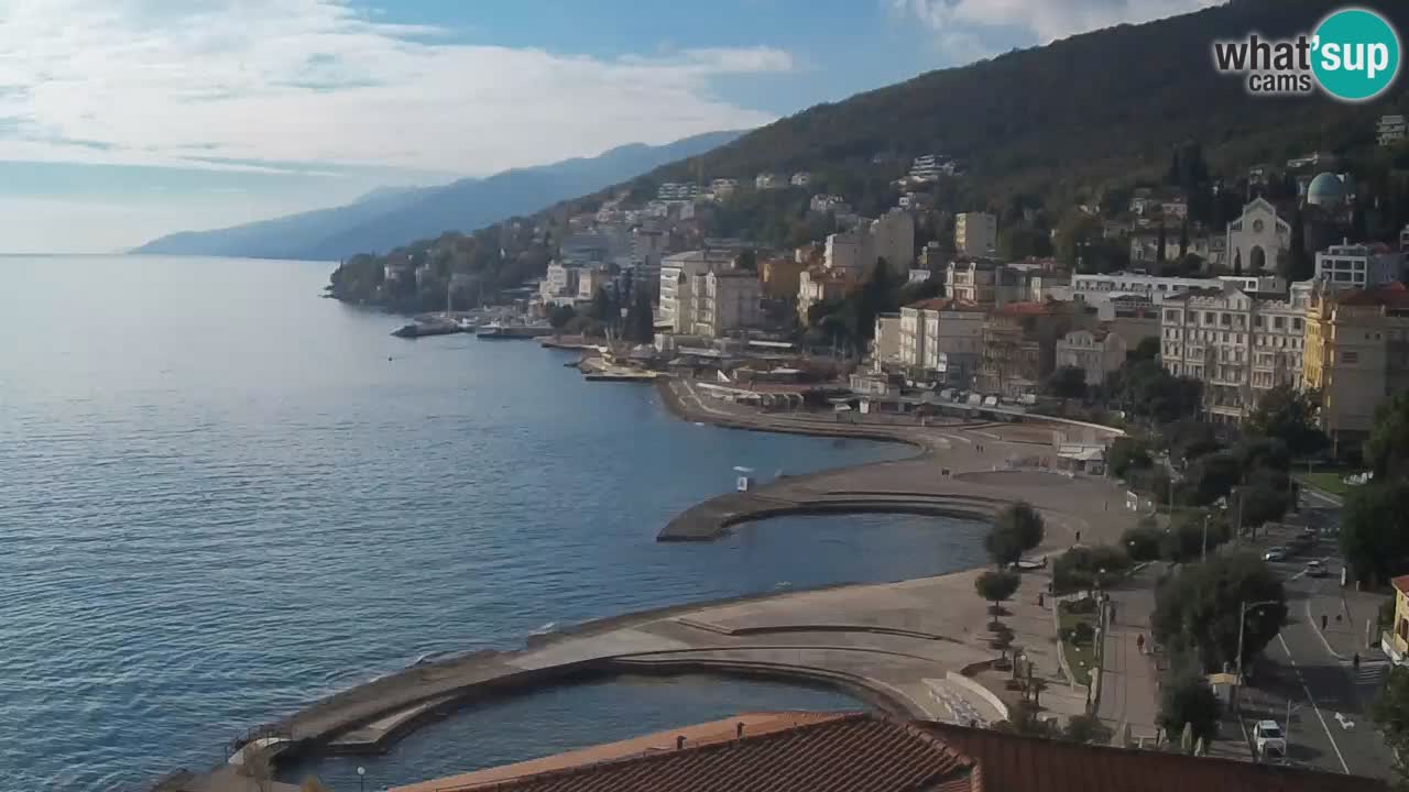 Opatija webcam – Panorama vom Hotel Milenij