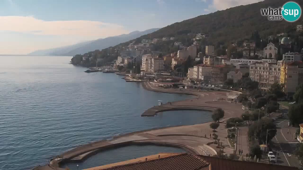 Opatija webcam – Panorama vom Hotel Milenij