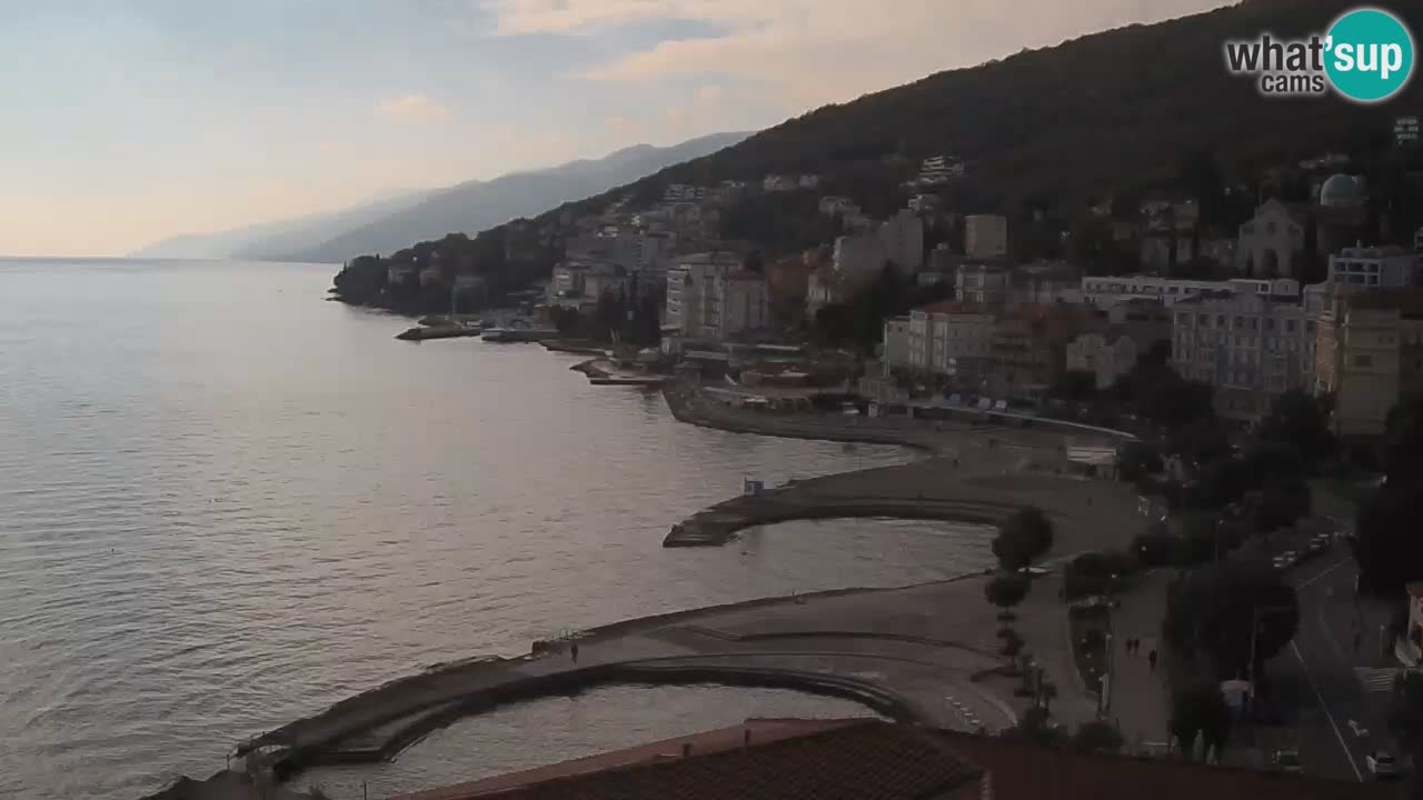 Opatija webcam – Panorama vom Hotel Milenij