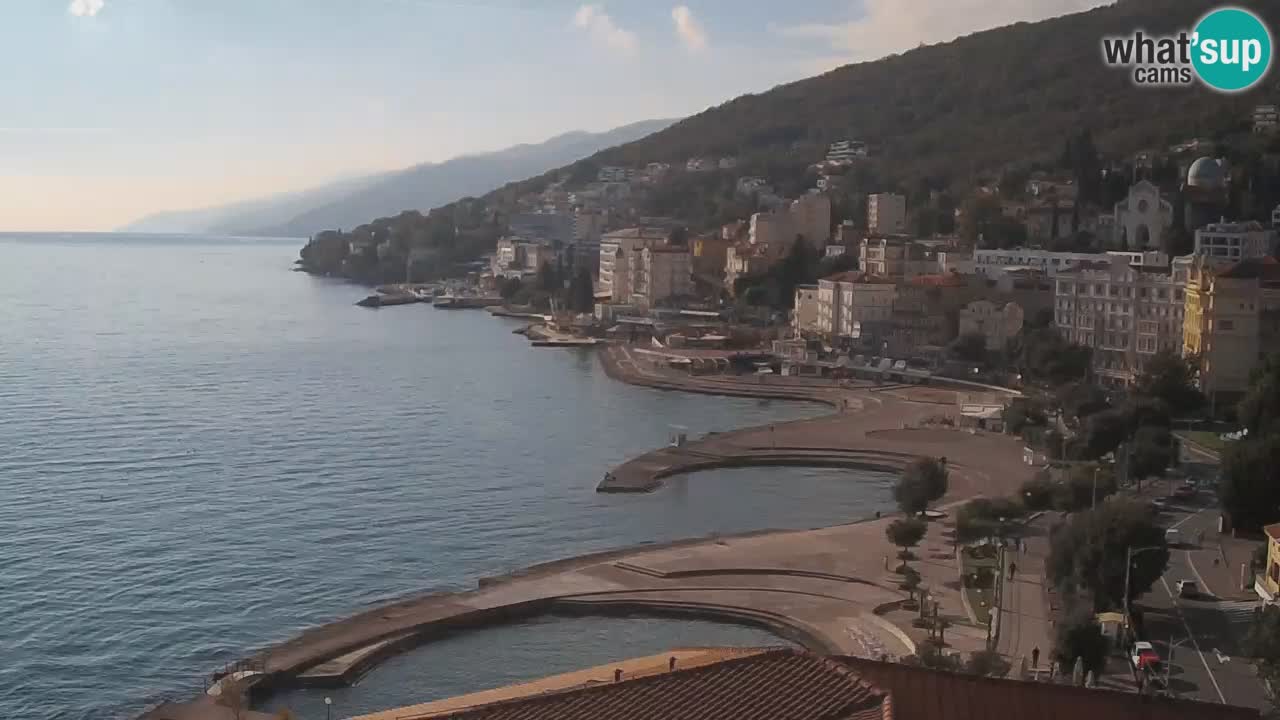 Opatija webcam – Panorama from the Hotel Milenij