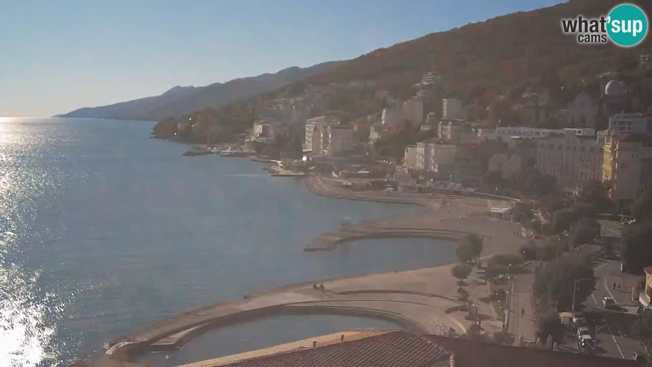 Opatija webcam – Panorama vom Hotel Milenij