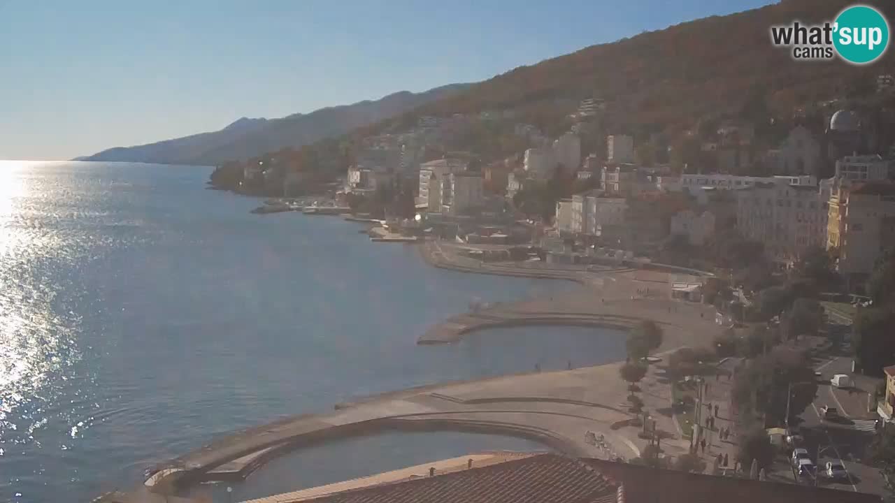 Opatija webcam – Panorama vom Hotel Milenij