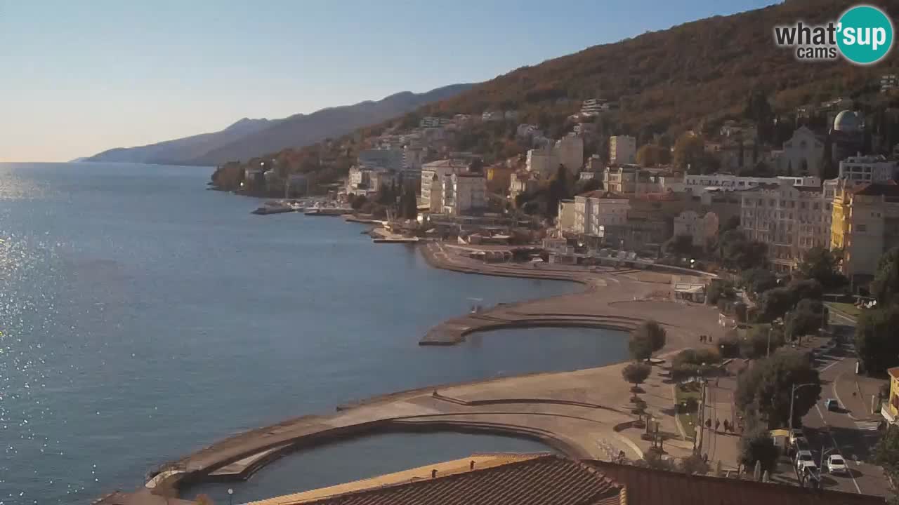 Abbazia webcam – Panorama dall’ Hotel Milenij