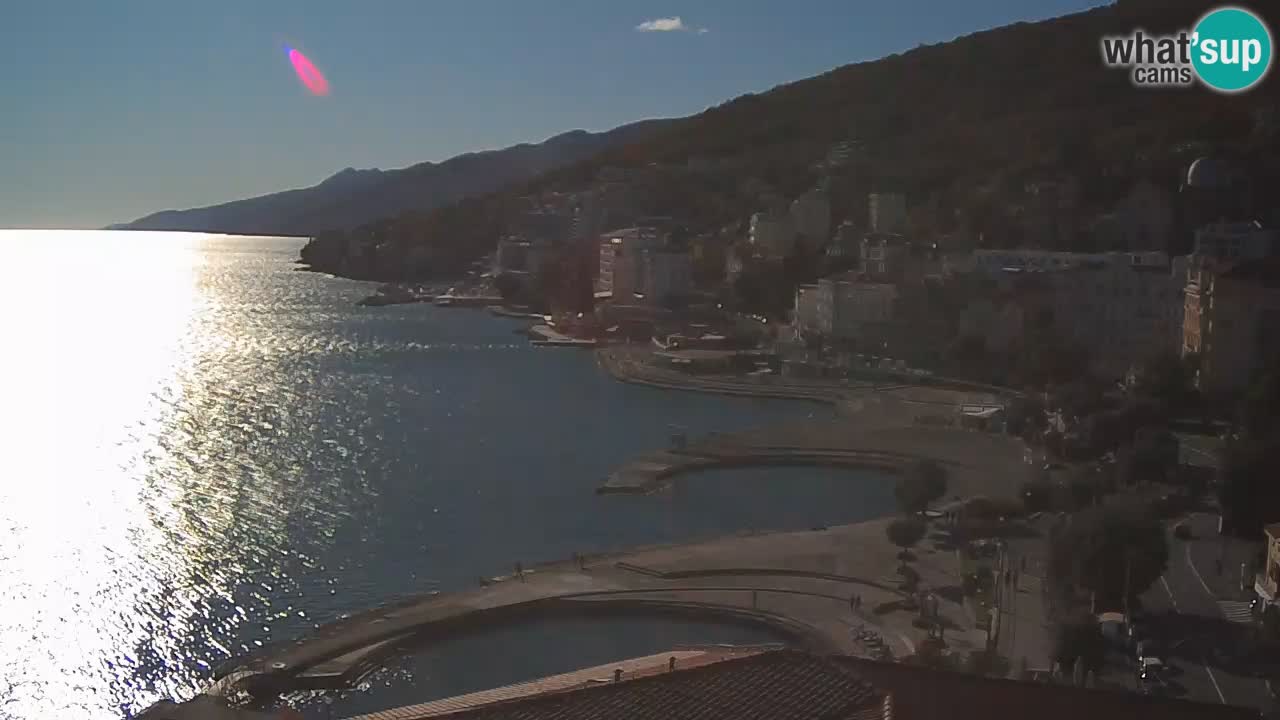 Opatija webcam – Panorama vom Hotel Milenij