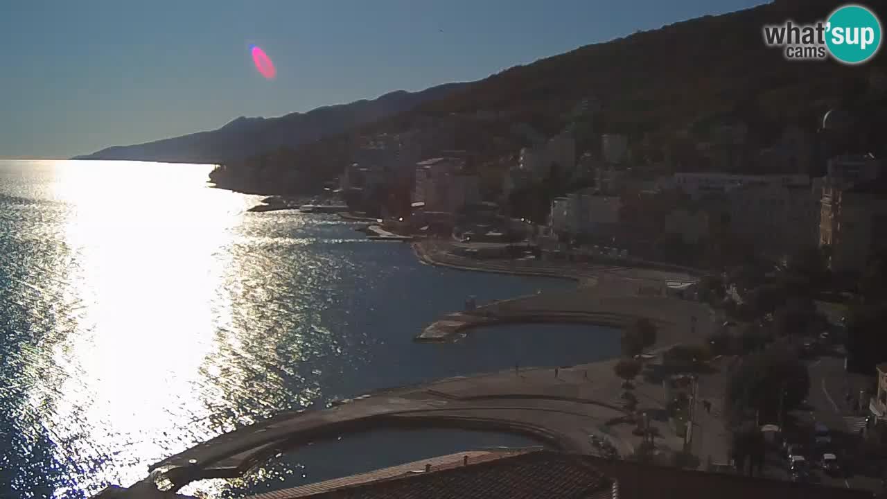 Opatija webcam – Panorama vom Hotel Milenij