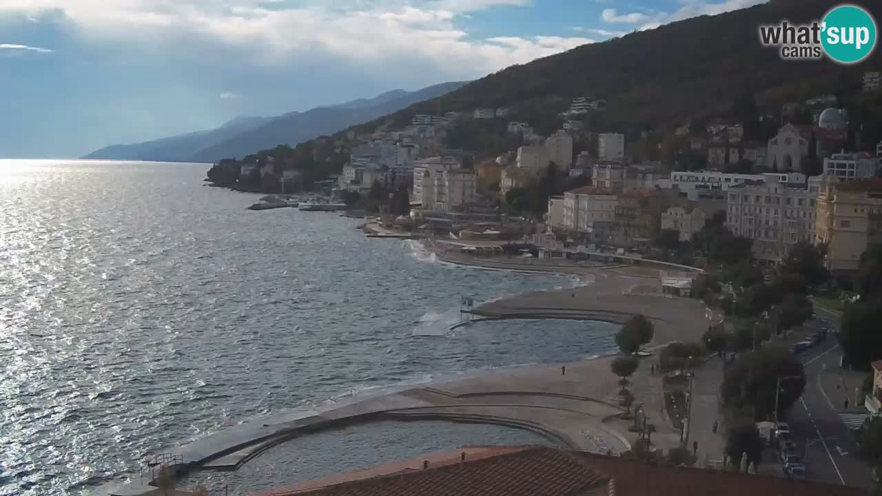 Abbazia webcam – Panorama dall’ Hotel Milenij