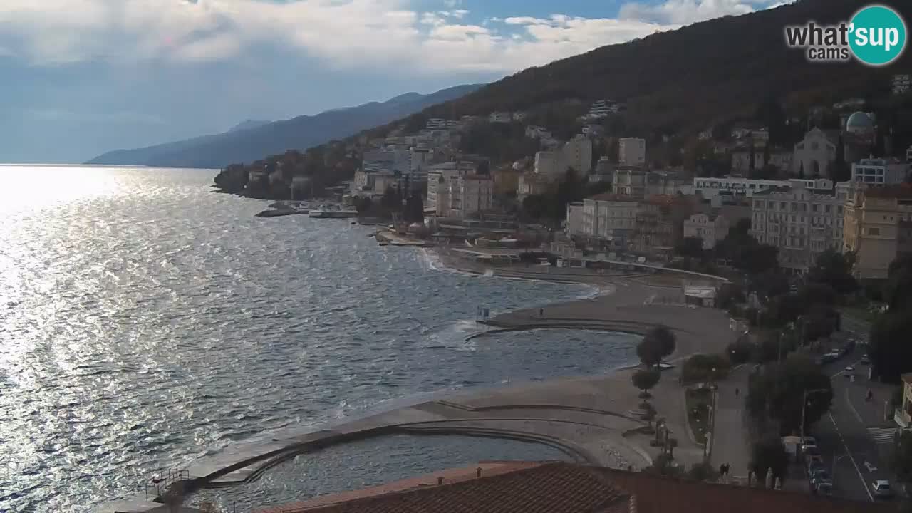 Opatija webcam – Panorama vom Hotel Milenij