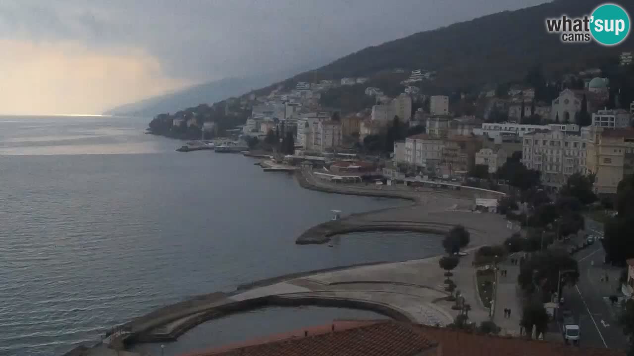 Opatija webcam – Panorama vom Hotel Milenij