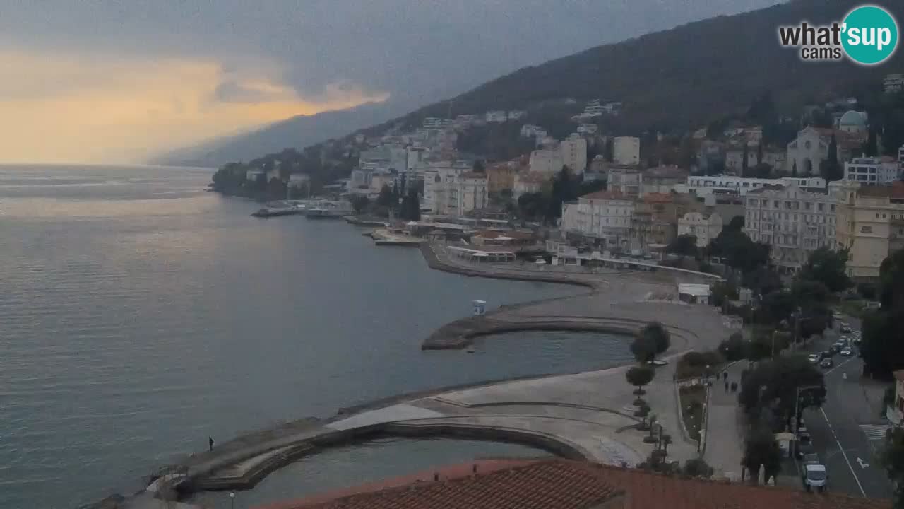 Opatija webcam – Panorama vom Hotel Milenij