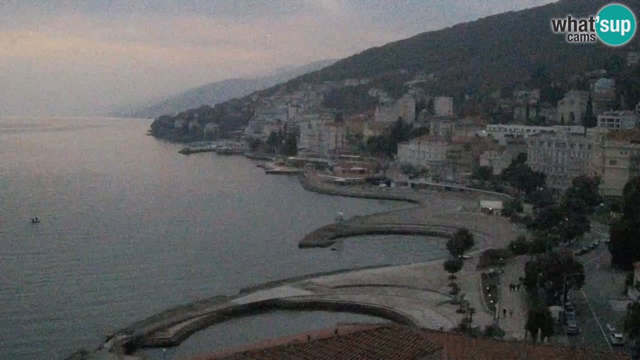 Opatija webcam – Panorama vom Hotel Milenij