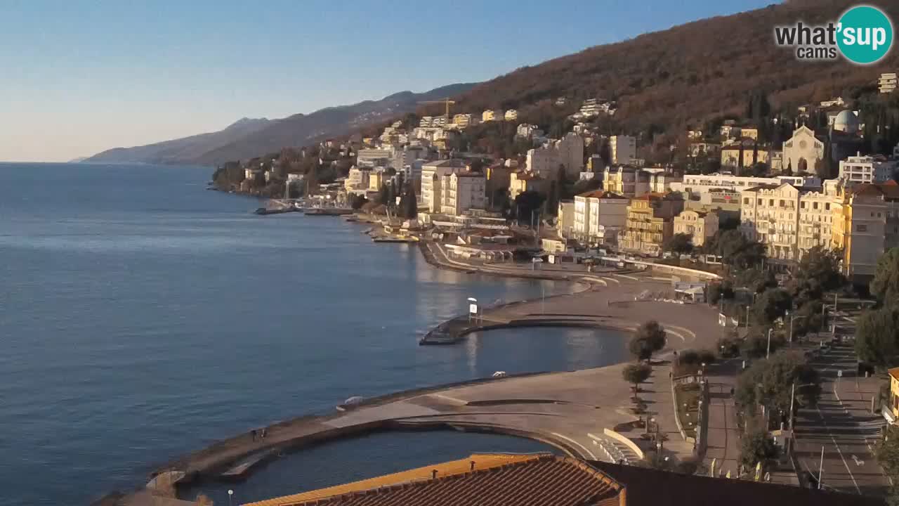 Opatija webcam – Panorama vom Hotel Milenij