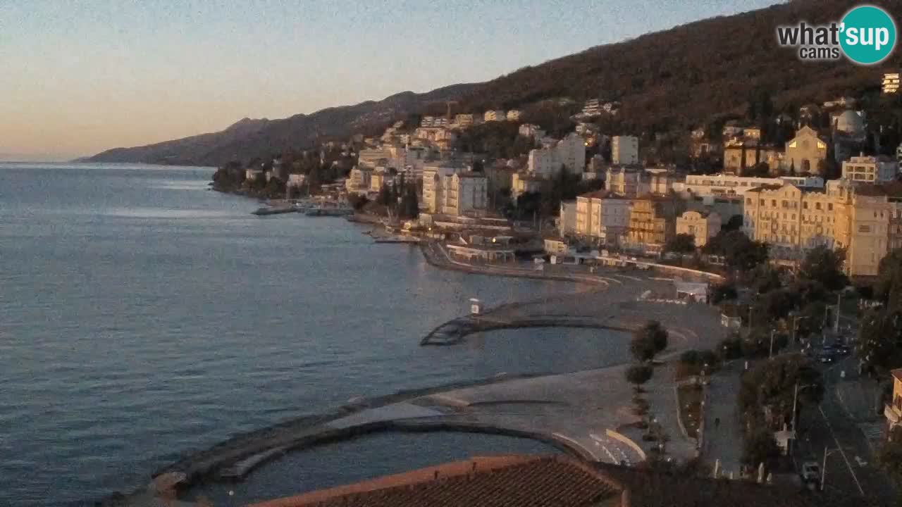 Opatija webcam – Panorama from the Hotel Milenij