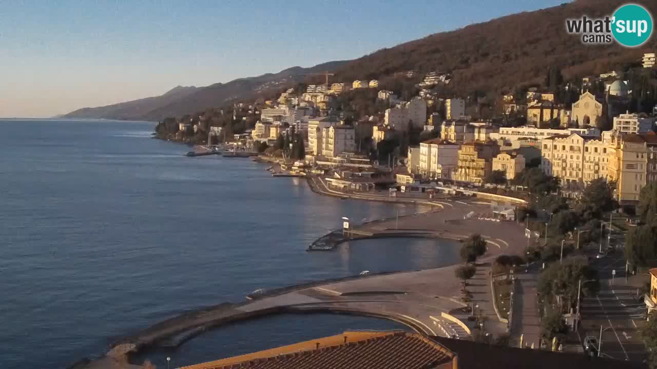 Opatija webcam – Panorama vom Hotel Milenij