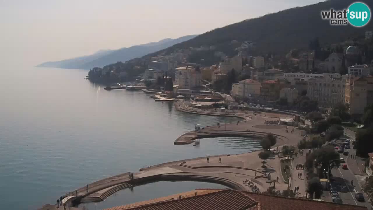 Opatija webcam – Panorama from the Hotel Milenij