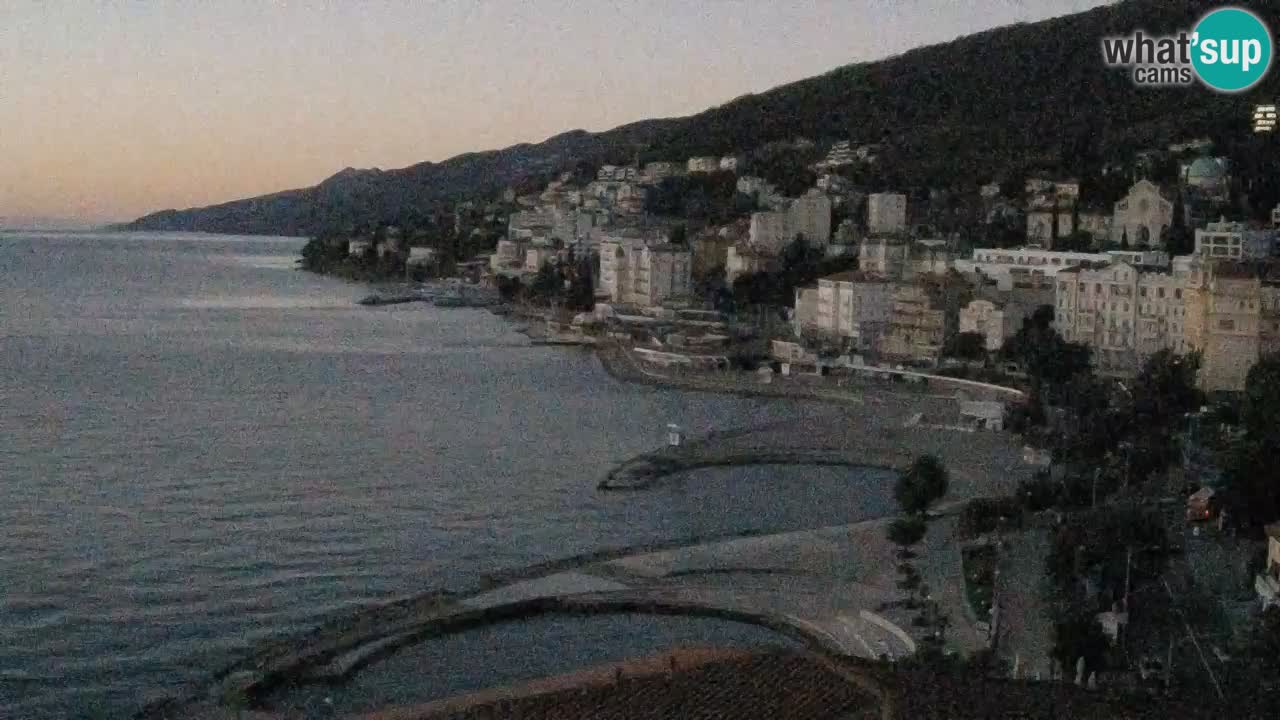 Opatija webcam – Panorama from the Hotel Milenij