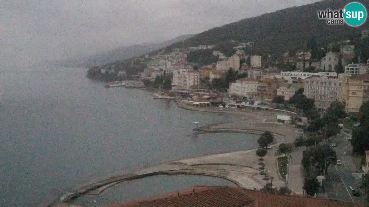 Opatija webcam – Panorama from the Hotel Milenij