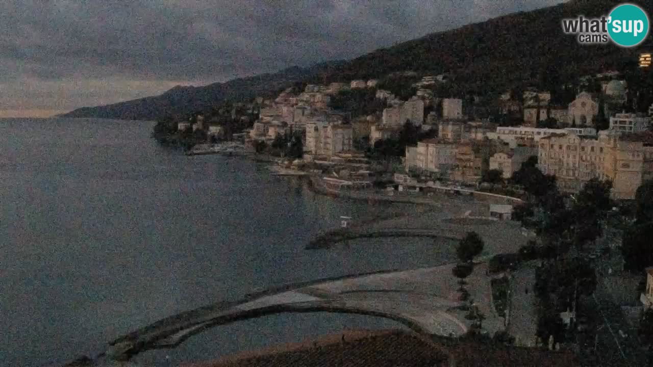 Opatija webcam – Panorama from the Hotel Milenij