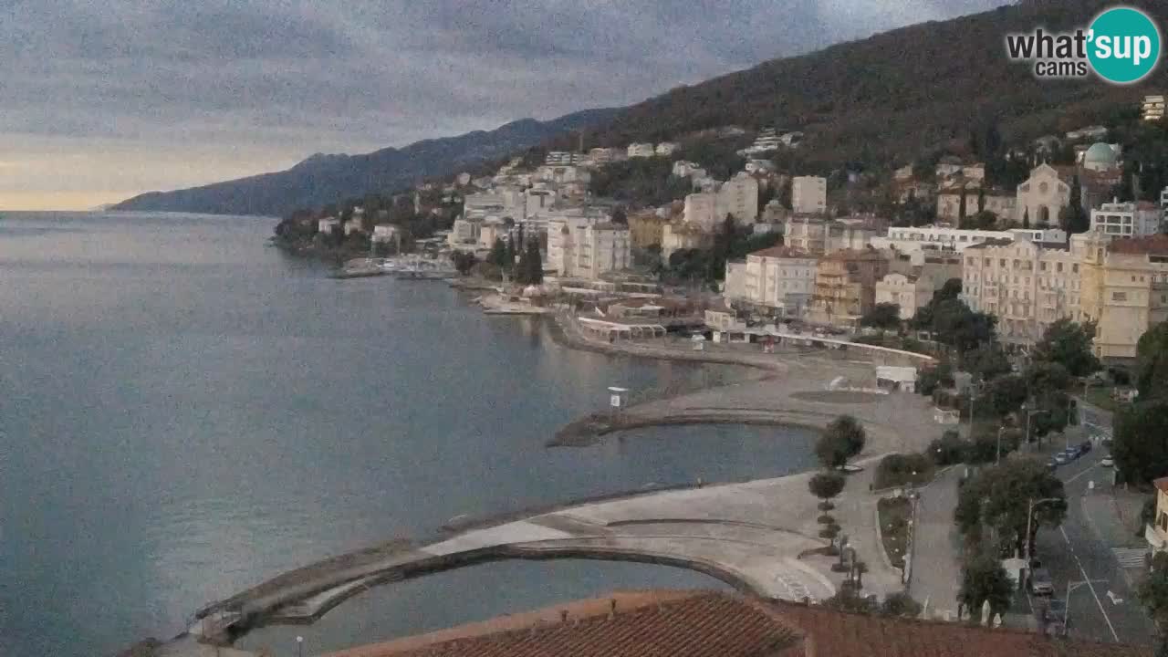 Opatija webcam – Panorama vom Hotel Milenij