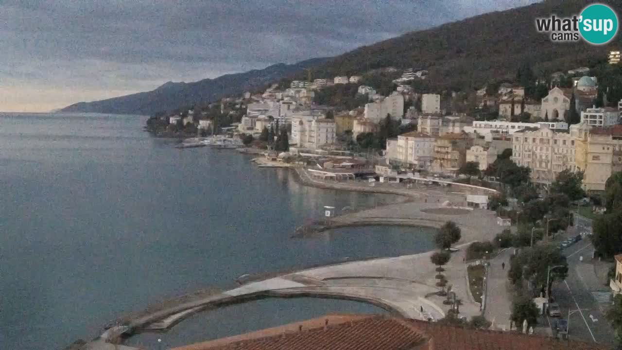 Opatija webcam – Panorama vom Hotel Milenij