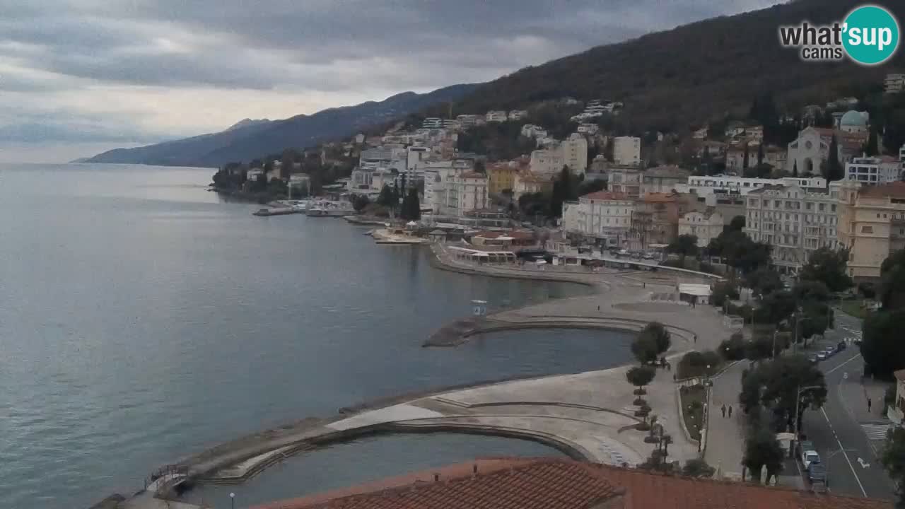 Opatija webcam – Panorama vom Hotel Milenij