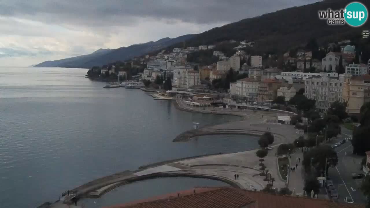 Opatija webcam – Panorama vom Hotel Milenij